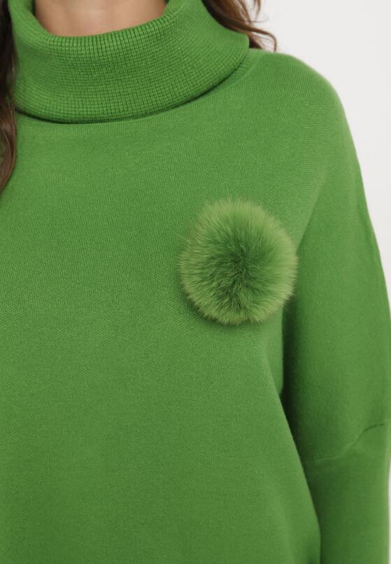 Pulover pe gât Verde 5