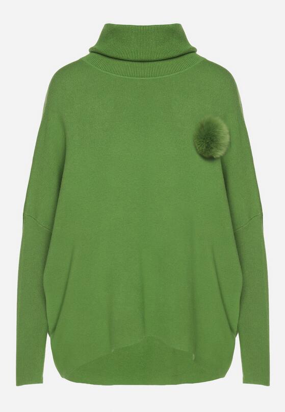 Pulover pe gât Verde 6