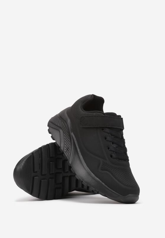 Czarne Buty Sportowe Sneakersy na Grubej Podeszwie Elorain 2