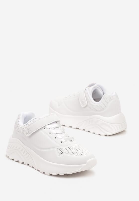 Białe Buty Sportowe Sneakersy na Grubej Podeszwie Elorain 2