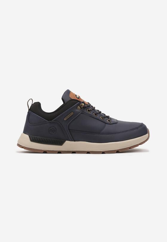 Granatowe Buty Sportowe w Trekkingowym Stylu na Grubej Podeszwie Vilobria 1