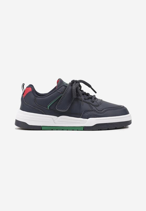 Granatowe Buty Sportowe Sneakersy na Grubej Podeszwie z Zapięciem na Rzep Avasoni 1