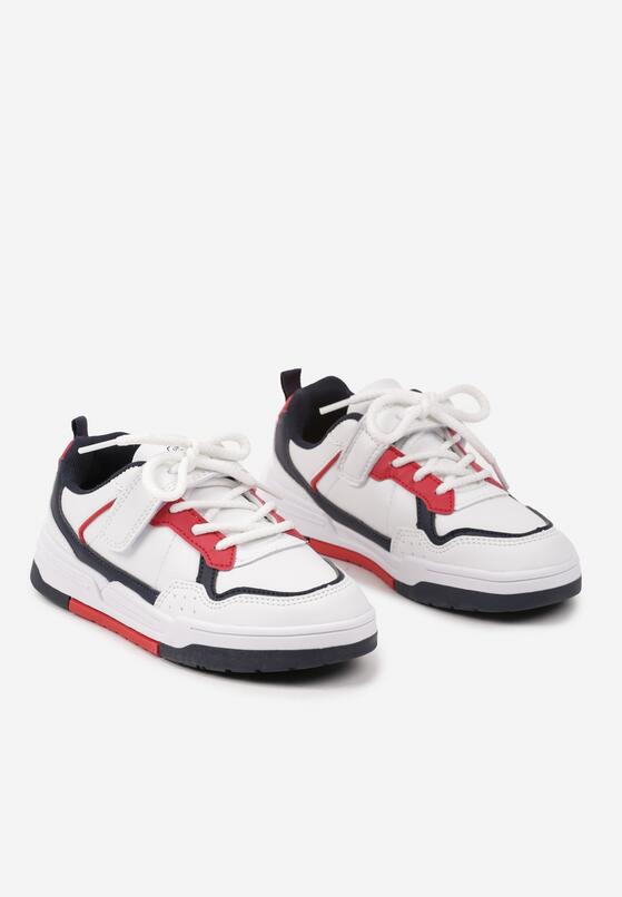 Białe Buty Sportowe Sneakersy na Grubej Podeszwie z Zapięciem na Rzep Avasoni 2