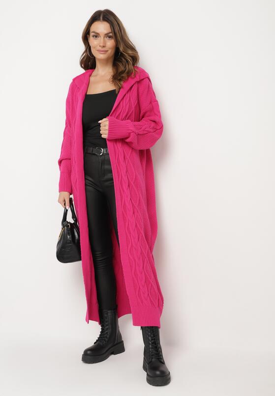 Cardigan Fucsia 2