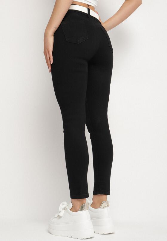 Czarne Jeansy Skinny Bawełniane Push-Up Torialdia 3