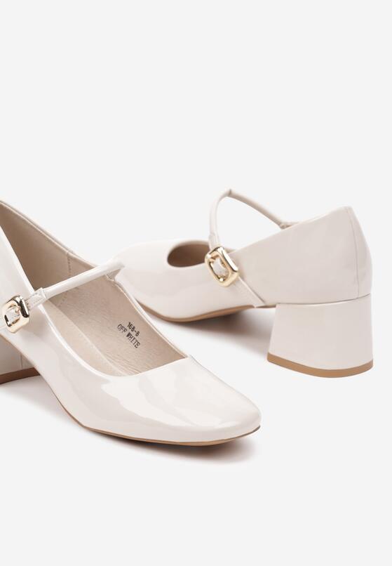 Pantofi cu toc Albi 6