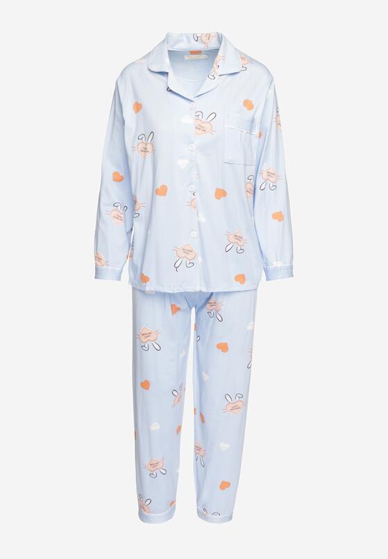 Compleu pijama Albastru deschis 5