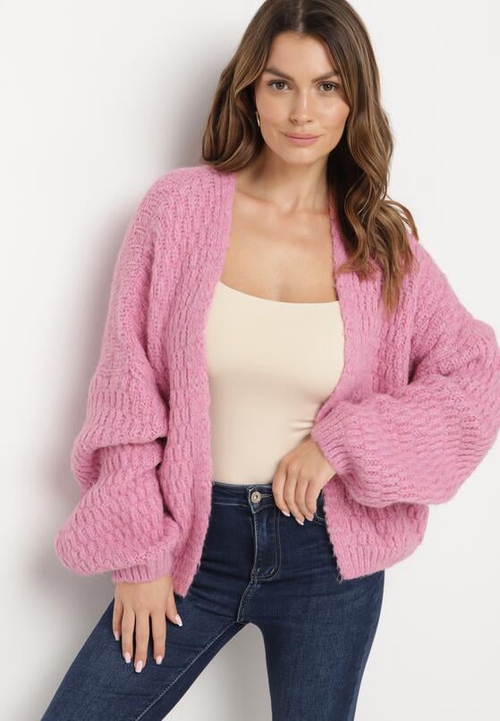 Cardigan Fucsia 2