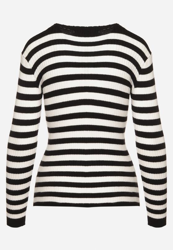 Pulover Negru cu alb 7