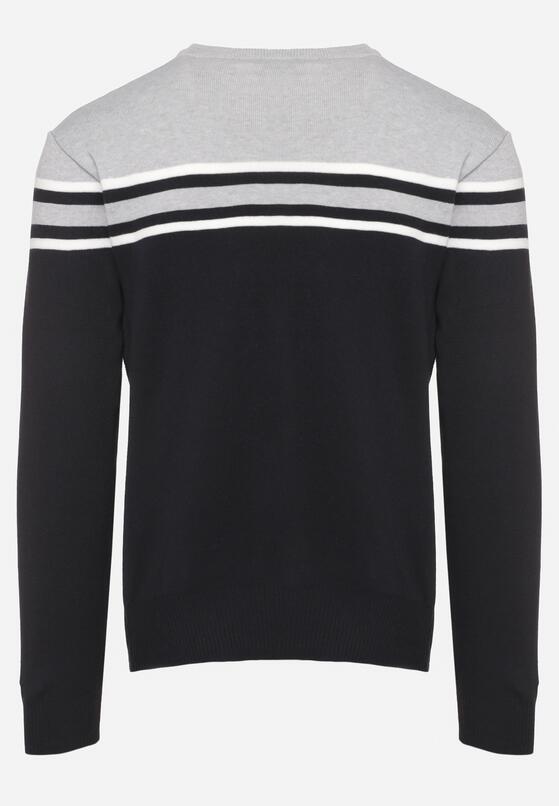 Pulover Negru cu albastru 7
