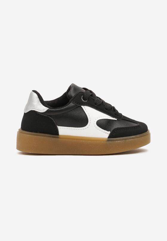 Czarne Buty Sportowe Sneakersy Zdobione Metalicznymi Wstawkami Artinthea 1
