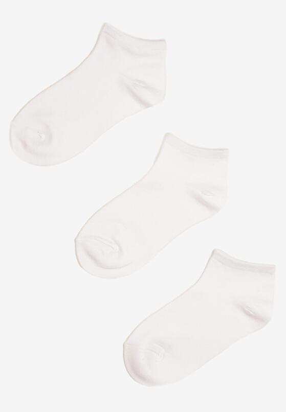 Białe Skarpety Stopki 3-Pack z Bawełną Venethis 2