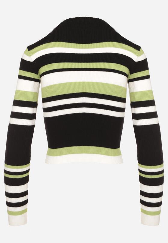 Pulover Verde cu negru 7