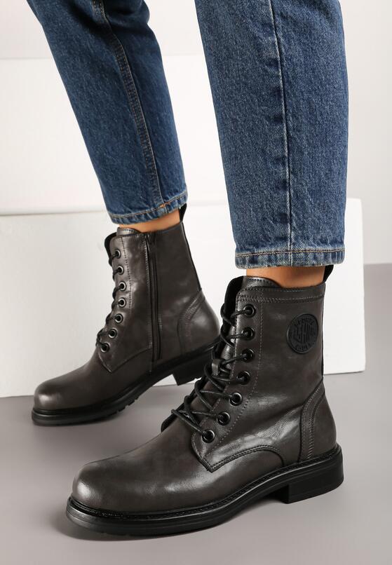 Botine Gri închis 2