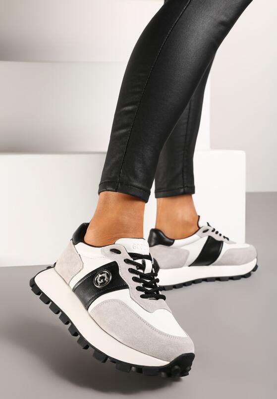 Sneakers Gri cu negru 2