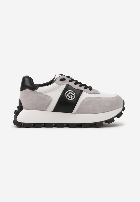 Sneakers Gri cu negru 4