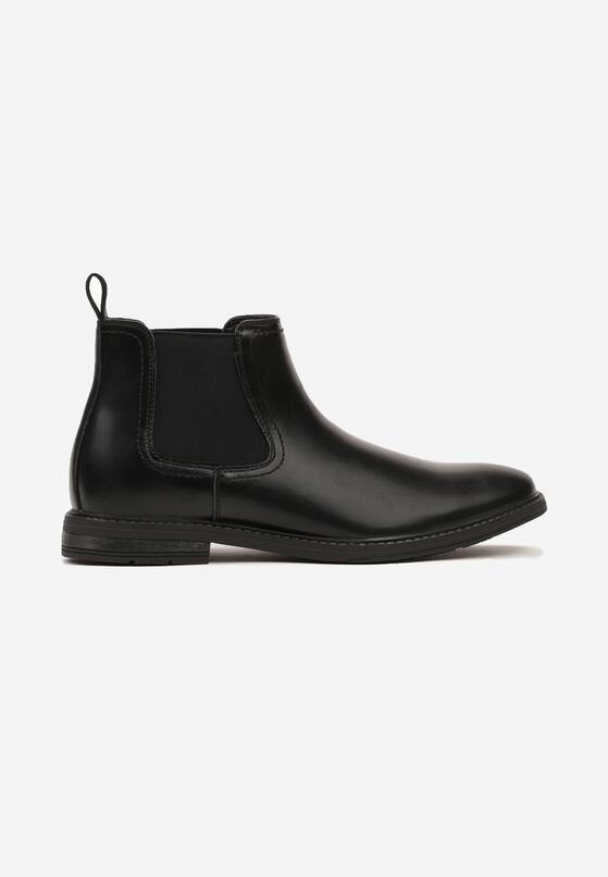 Czarne Eleganckie Botki Sztyblety Lilari 1