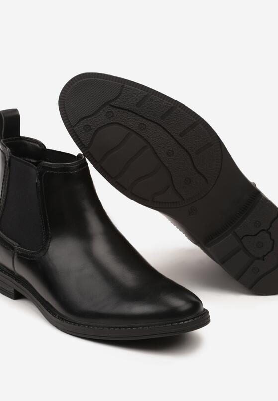 Czarne Eleganckie Botki Sztyblety Lilari 3