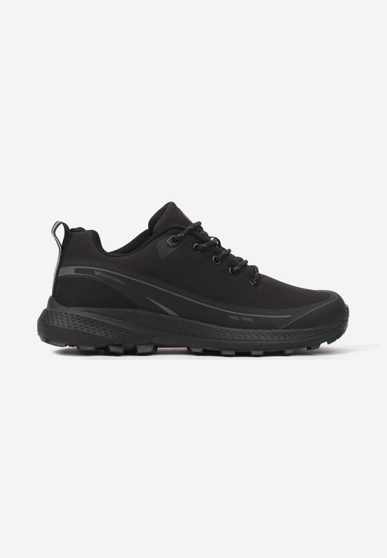 Czarne Buty Sportowe Sneakersy na Tłoczonej Podeszwie Seandrith 1