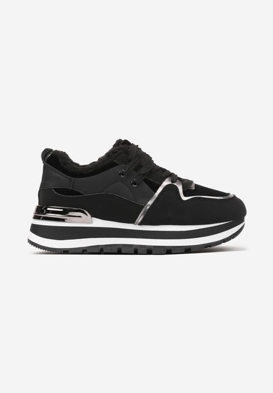 Czarne Zimowe Sneakersy Ocieplone Futerkiem Vertirani 4