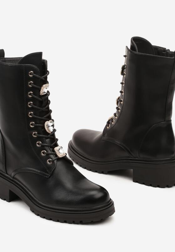 Czarne Klasyczne Botki Workery Etalith 6
