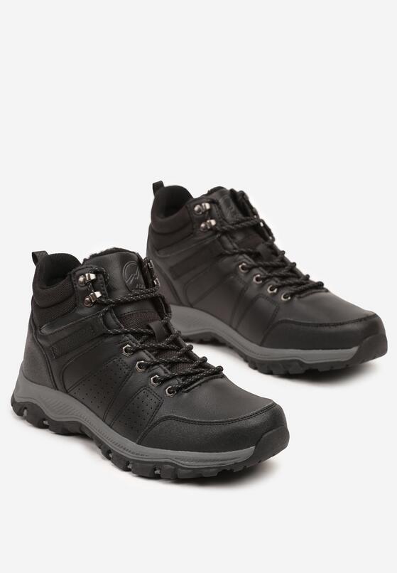 Czarne Buty Trekkingowe Ocieplane Futrem Emmiella 2