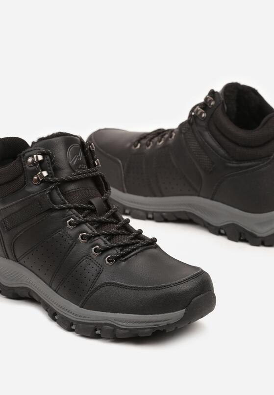 Czarne Buty Trekkingowe Ocieplane Futrem Emmiella 3