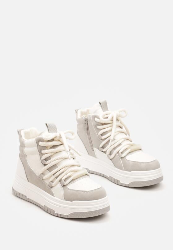 Sneakers Gri cu alb 5