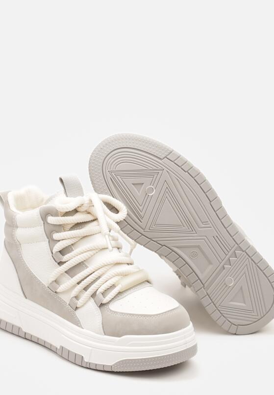 Sneakers Gri cu alb 6