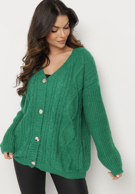 Cardigan Verde închis 4