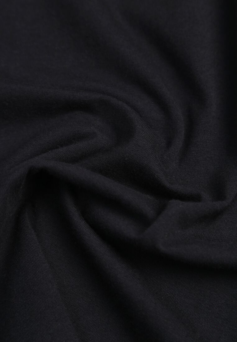 Czarny T-shirt z Bawełny w Klasycznym Stylu Venamia 8