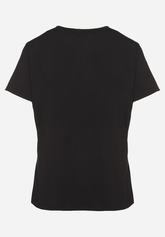 Czarny T-shirt z Bawełny w Klasycznym Stylu Venamia 7