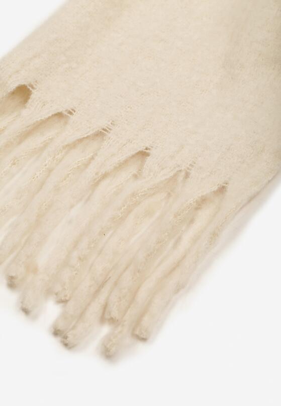 Jasnobeżowy Szalik z Ozdobnymi Frędzlami Esariana 2