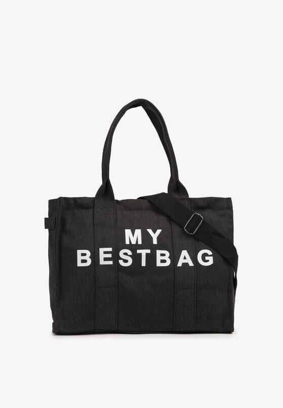 Czarna Pleciona Torebka Shopper Seviola 1