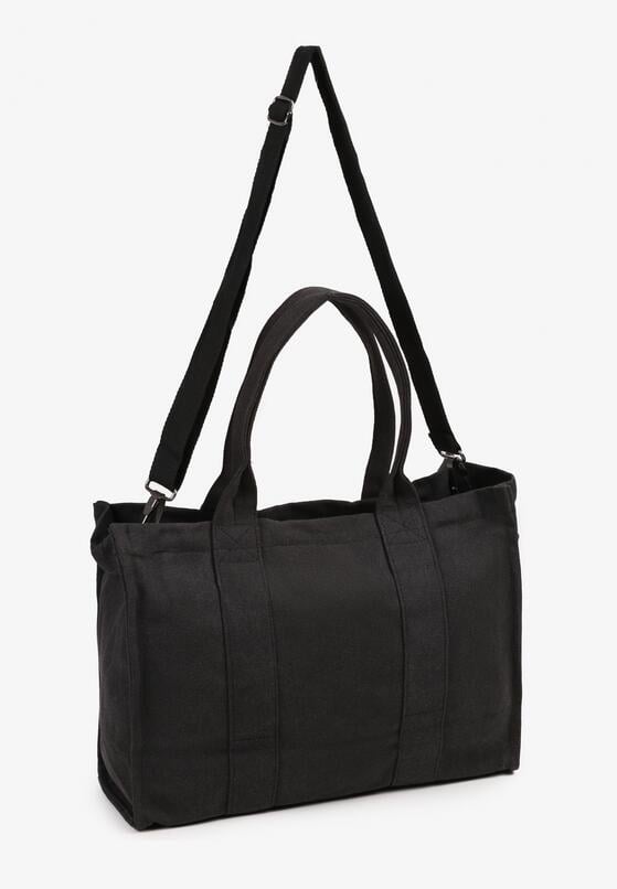 Czarna Pleciona Torebka Shopper Seviola 2
