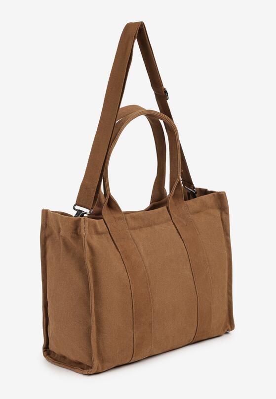 Brązowa Pleciona Torebka Shopper Seviola 2