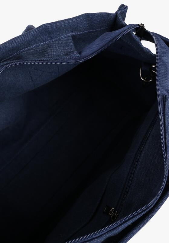 Granatowa Pleciona Torebka Shopper Seviola 3