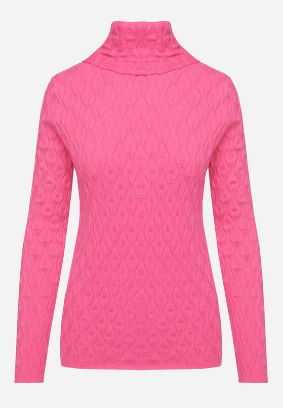 Pulover pe gât Fucsia 6
