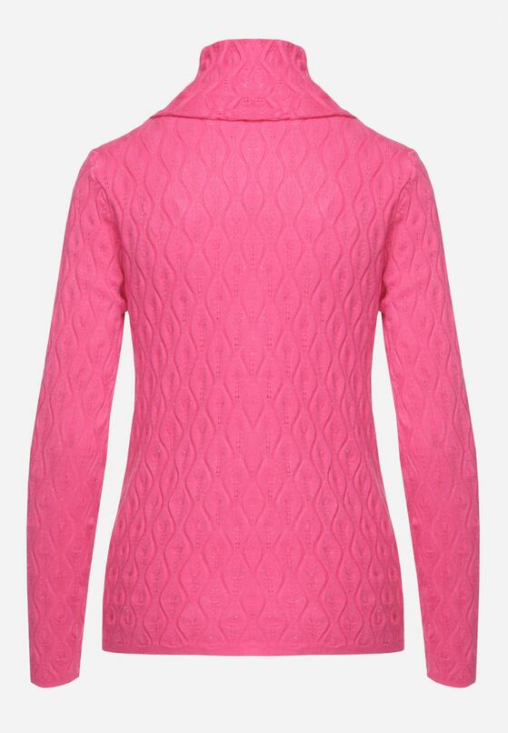 Pulover pe gât Fucsia 7