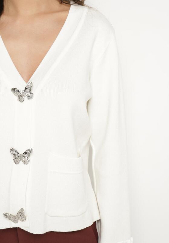 Cardigan Alb 5