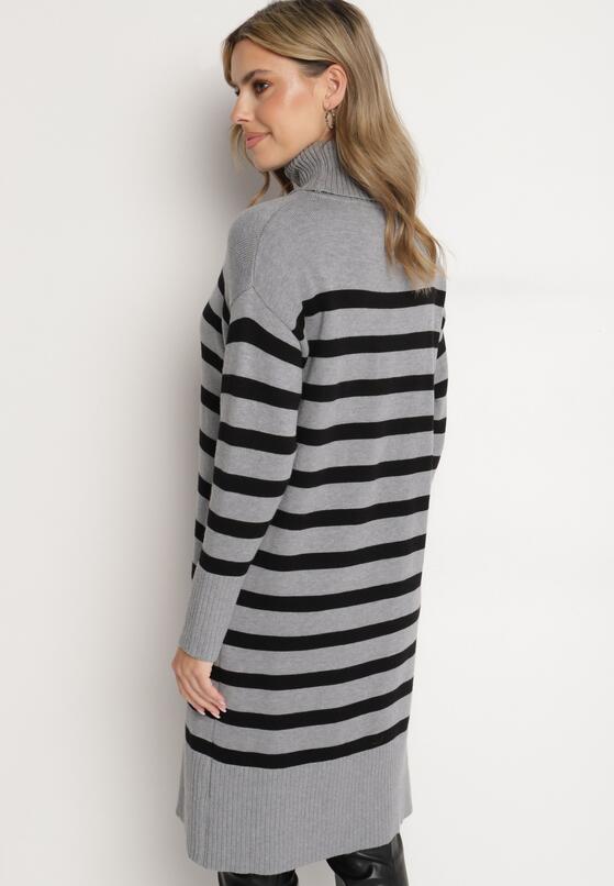 Rochie Gri cu negru 3