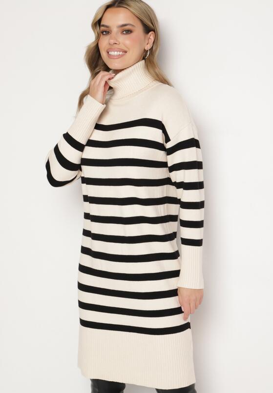 Rochie Crem cu negru 4