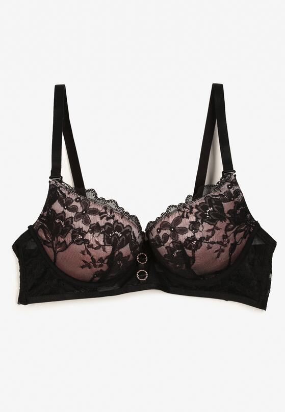 Sutien Negru cu roz 5
