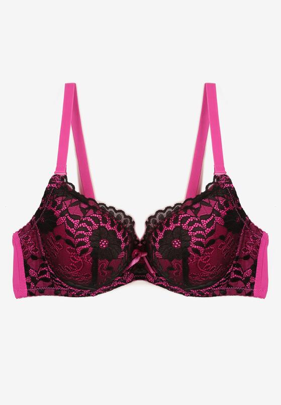 Sutien Negru cu fucsia 5