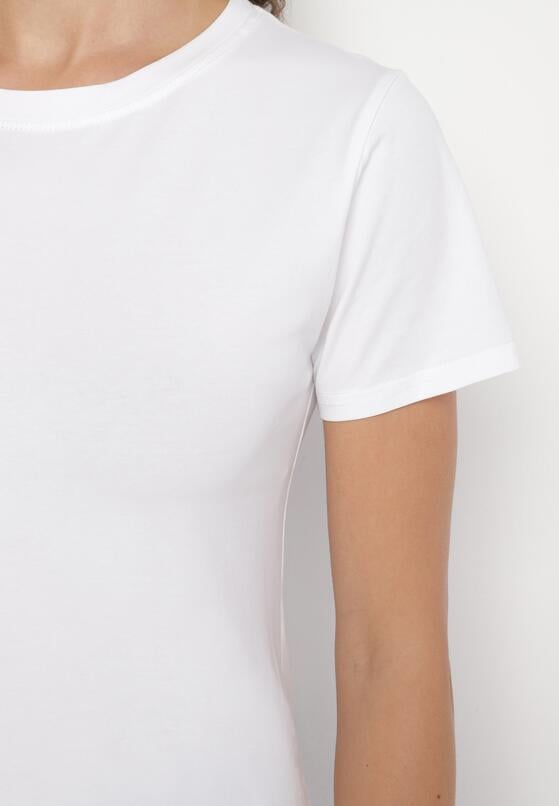 Biały Klasyczny T-shirt z Bawełny Lorali 5