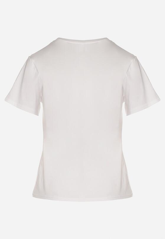 Biały Klasyczny T-shirt z Bawełny Lorali 7