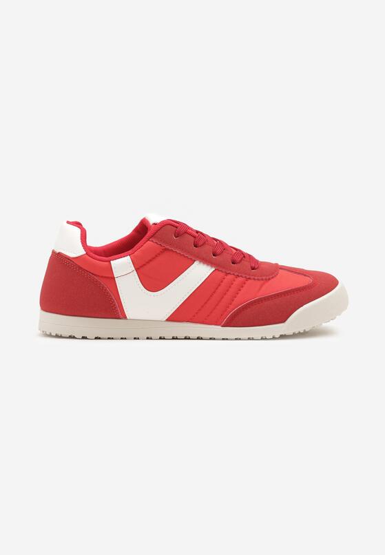 Czerwone Sneakersy w Stylu Kultowych Tenisówek Felandris 4