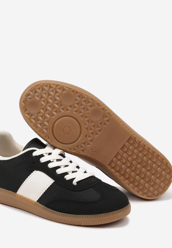 Czarne Sneakersy Retro w Stylu Klasycznych Tenisówek Tanonea 6