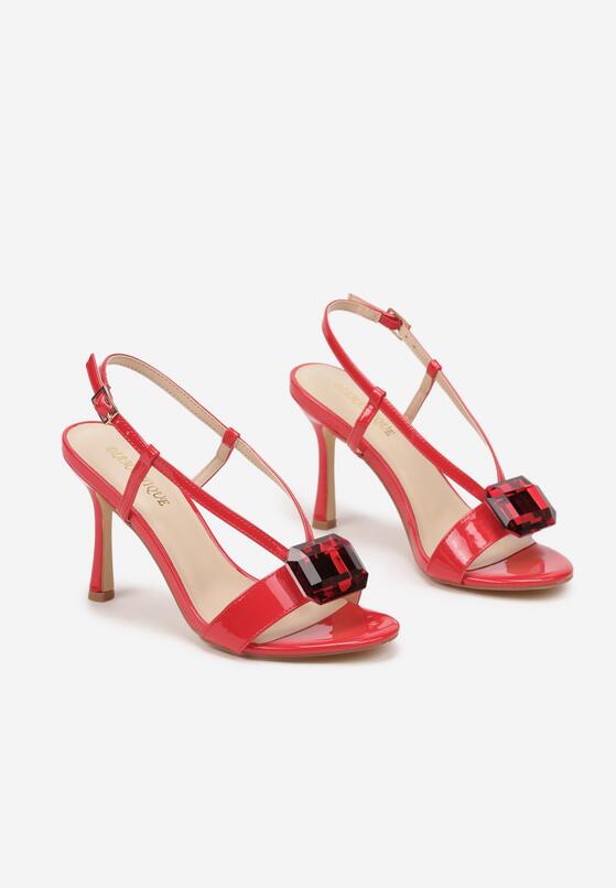 Pantofi stiletto Roșii 5