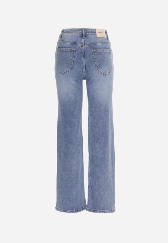 Niebieskie Jeansy o Szerokim Kroju z Regularnym Stanem Ravionis 7